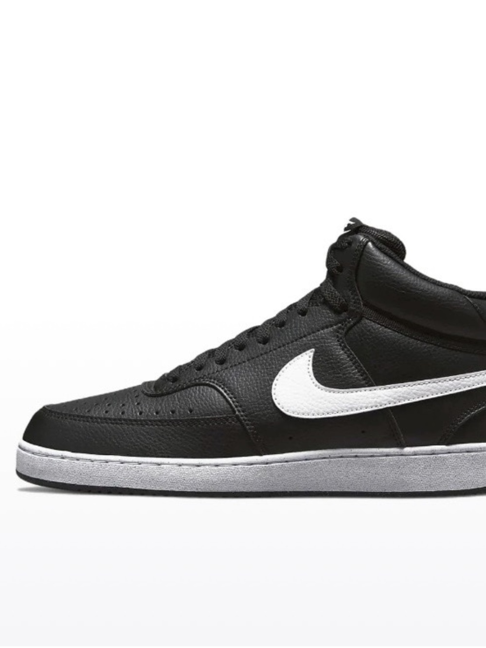 Size 11 - Nike Mens Court Vision Next Nature Mid Black White DN3577-001